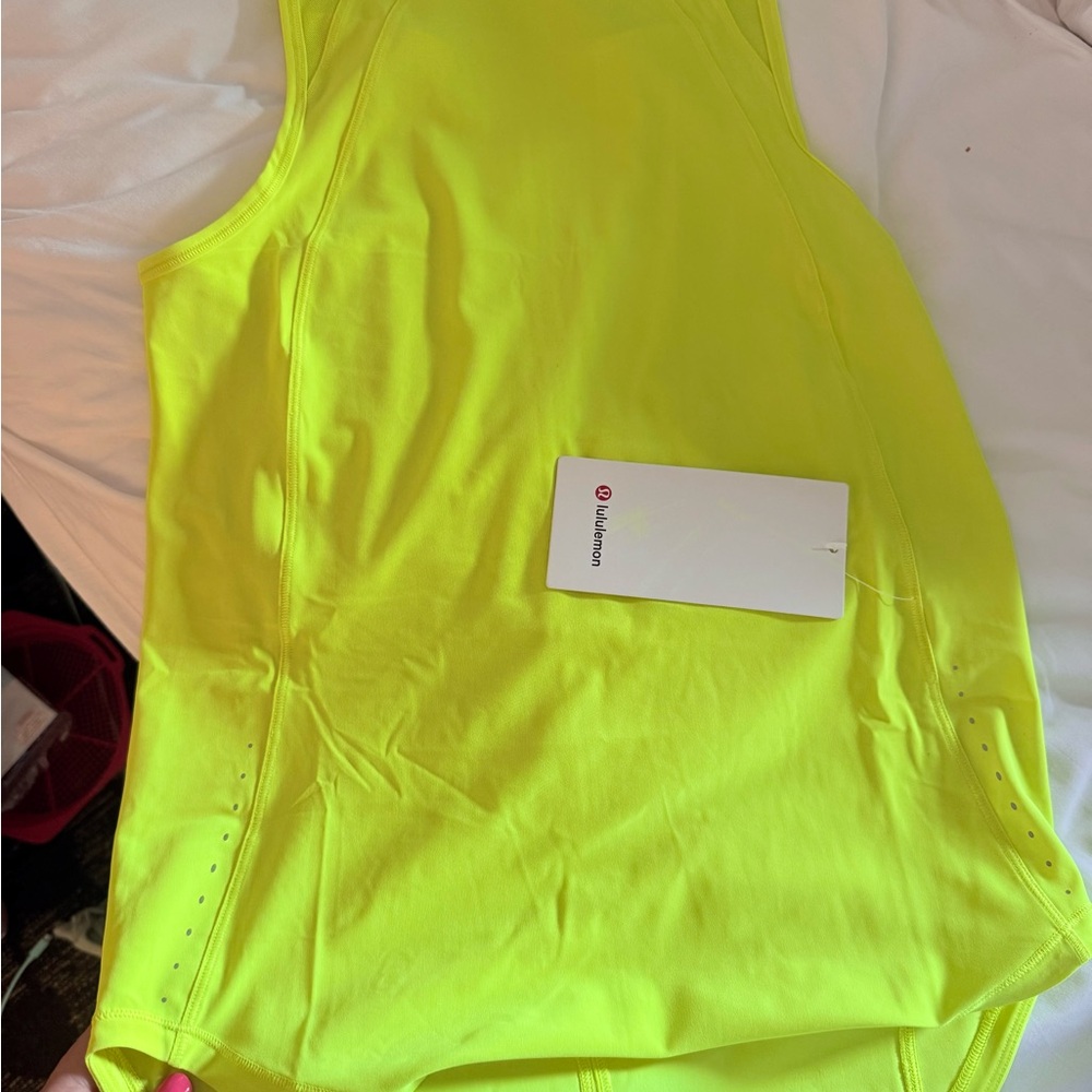Lululemon Athletica Yellow Sleeveless Tank Top